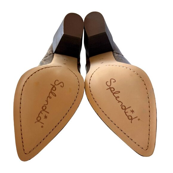 Splendid Hertha II Pump Booties - Size 7.5 - Leather Embossed Snakeskin - NWT - Picture 2 of 3